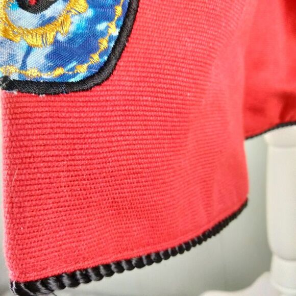 Indigo Moon Embellished Jacket Womens Medium 12-14 Toggles BOHO CHIC Embroidery - Picture 10 of 12